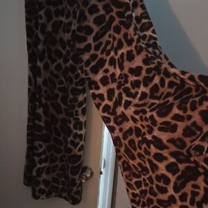 Leopard Print Women's Pallazo Pants